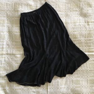 CP Shades boho black skirt in textured rayon